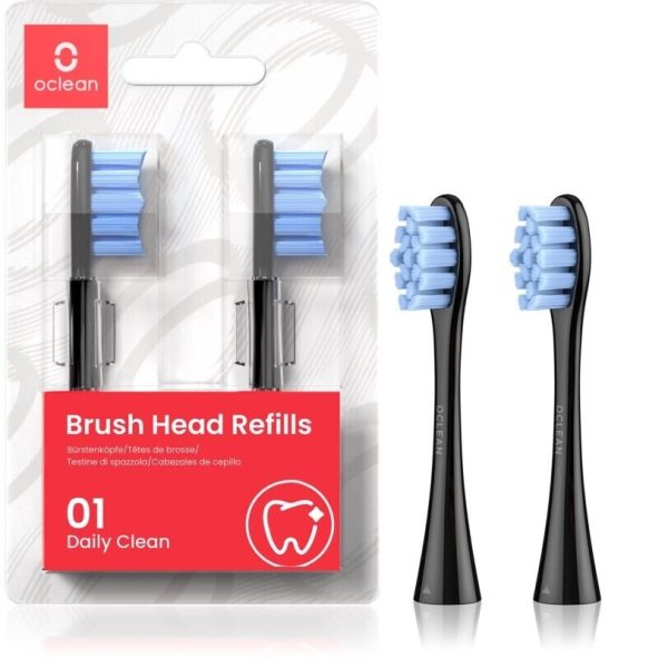 oclean standard clean brush head refill schwarz 2 stk