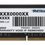 patriot signature line so dimm ddr4 3200mhz 8gb psd48g320081s